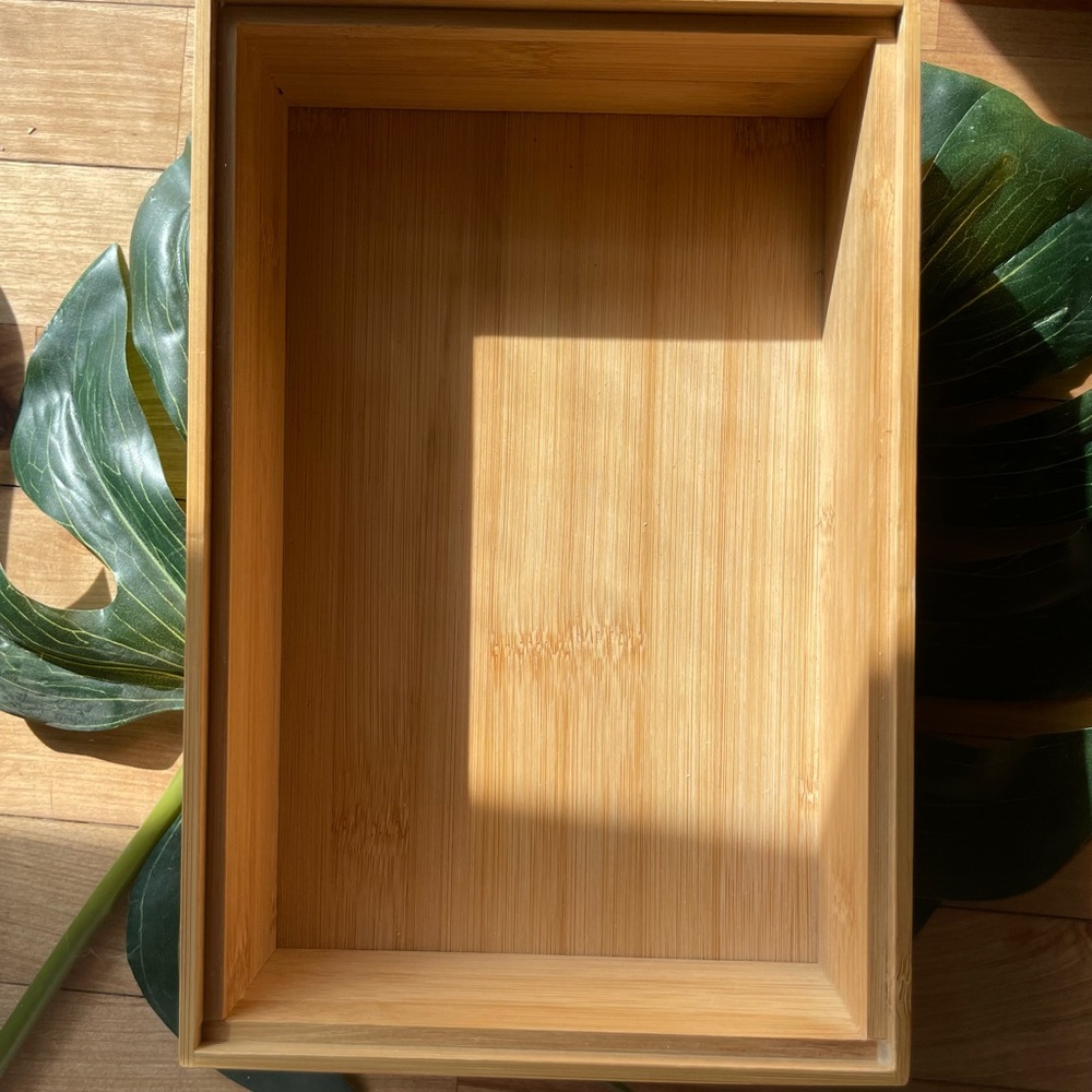 Natural Bamboo Bath Organizer